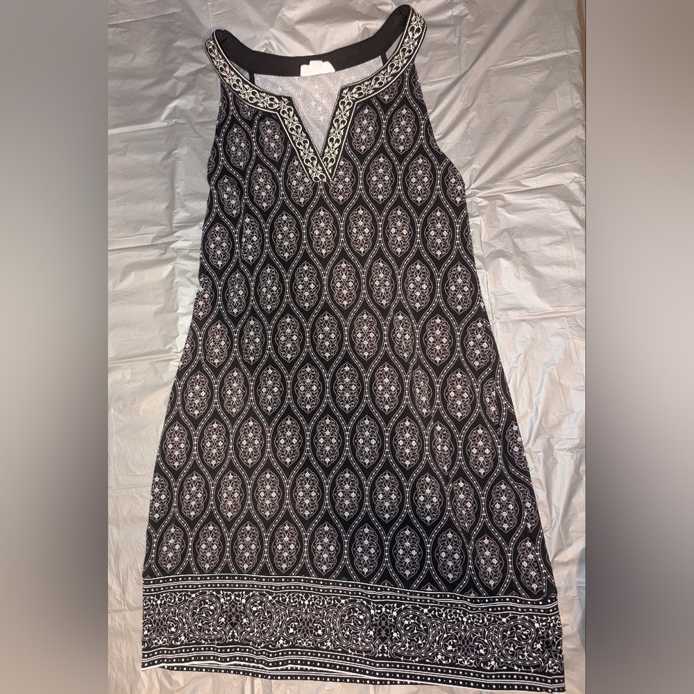 Magnolia Grace Midi Dress Embroidered Trim Women's Size Medium Stitch Fix
